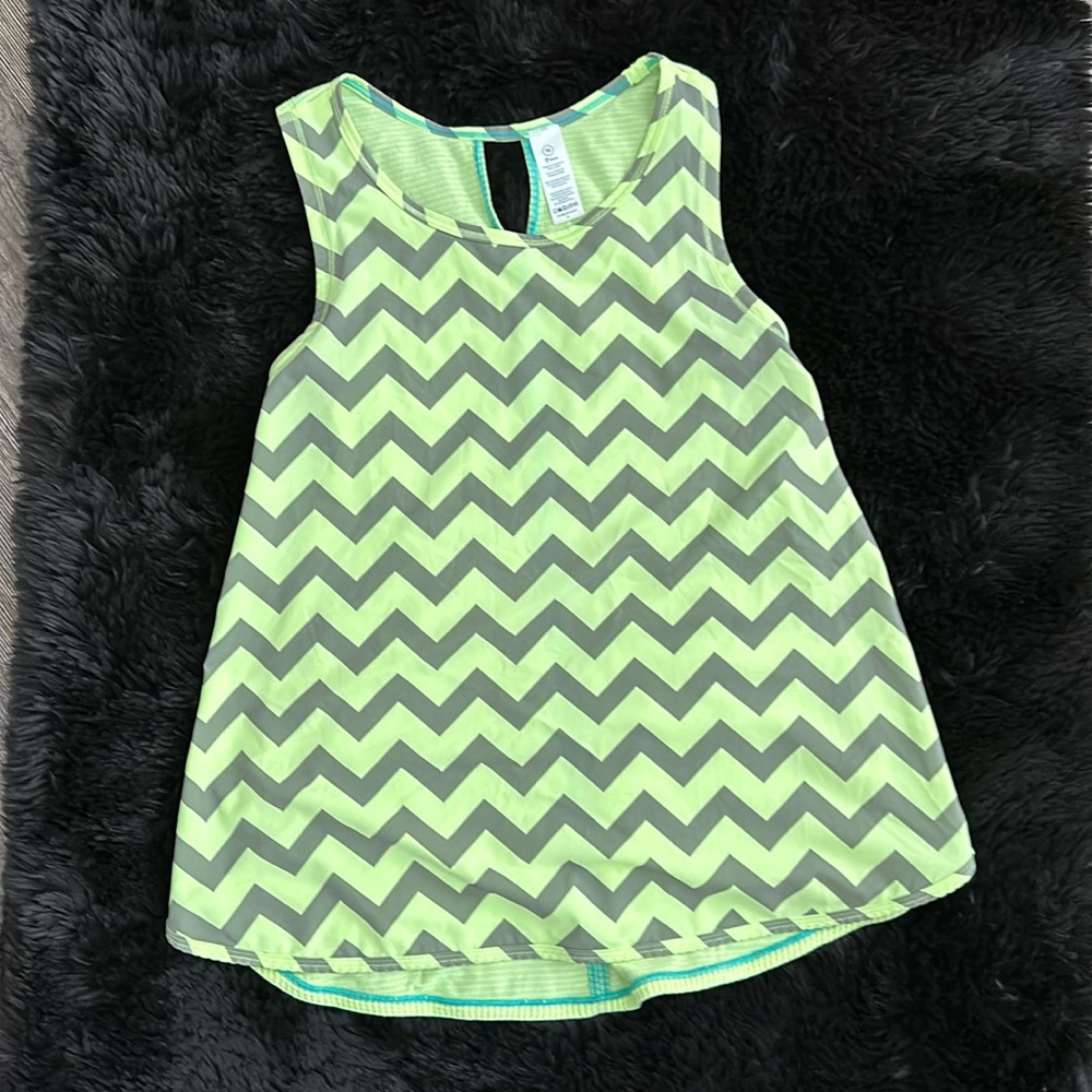 IVIVVA BY LULULEMON- NEON YELLOW / GREY TANK
